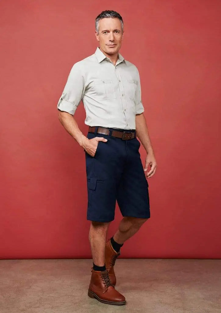 Biz Collection Men’s Detroit Shorts Stout Bs10112s Metro Workwear.